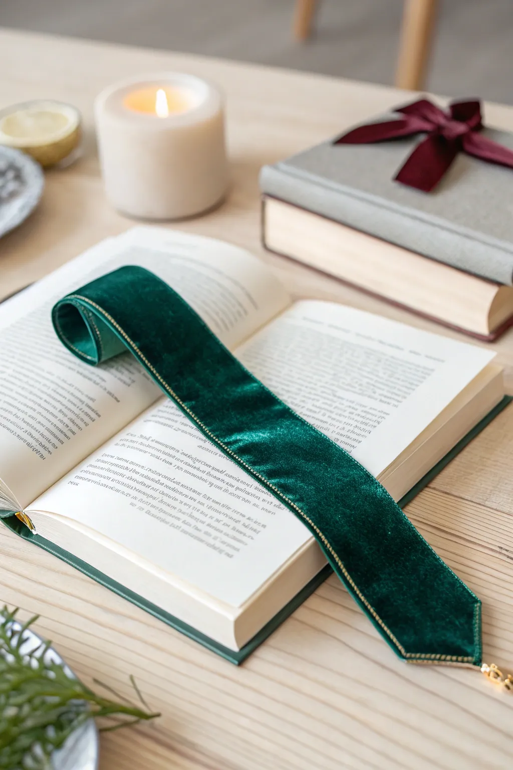 Elevate your reading experience with a touch of velvet luxury.
