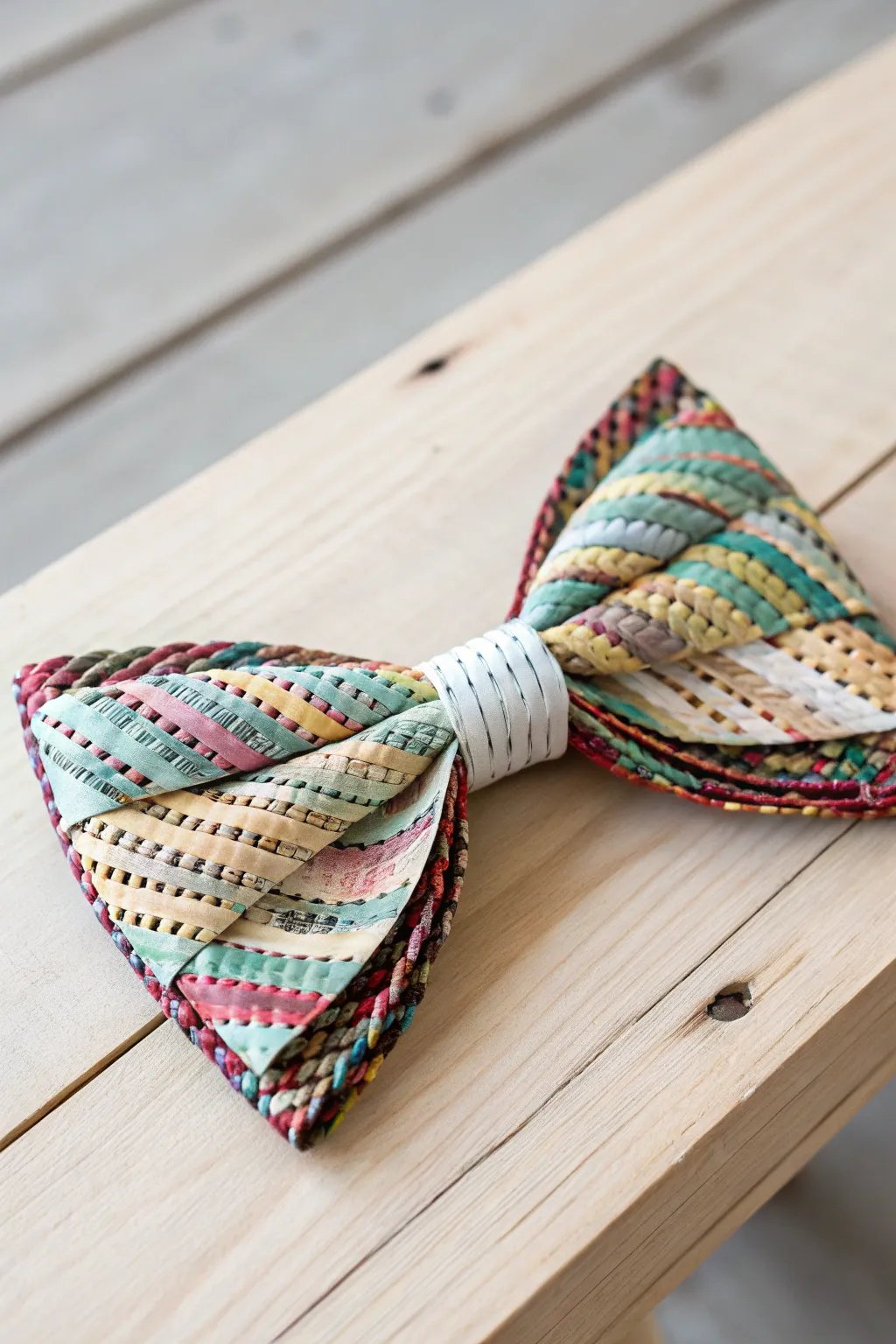 Add a sustainable and stylish touch to your gifts with a recycled paper bow. 🌿🎀