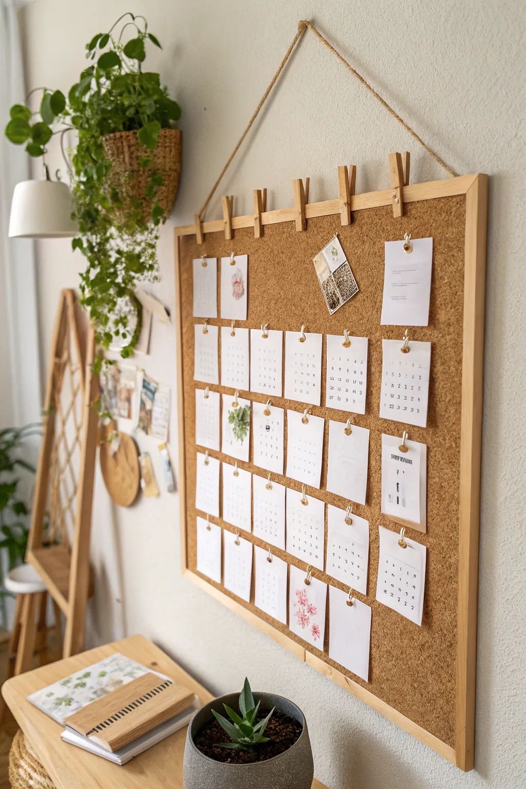 Organize your life with a touch of rustic elegance: the perfect blend of Scandinavian minimalism and Boho charm!