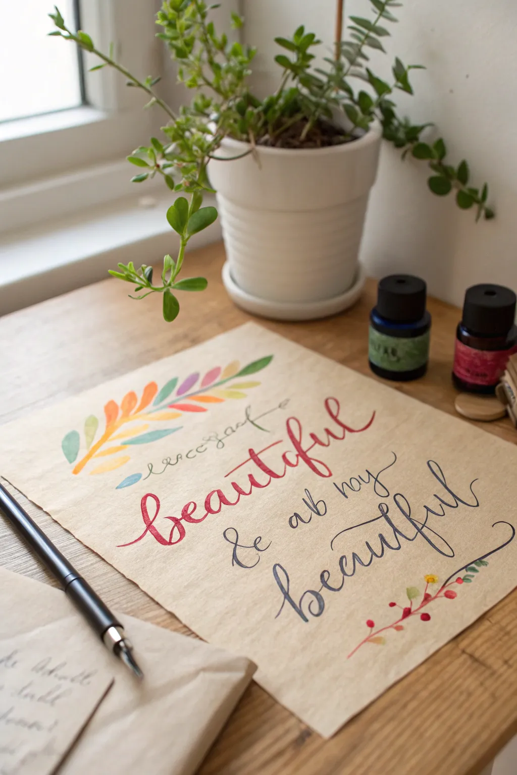 Embrace the art of eco-friendly calligraphy with style and conscience.