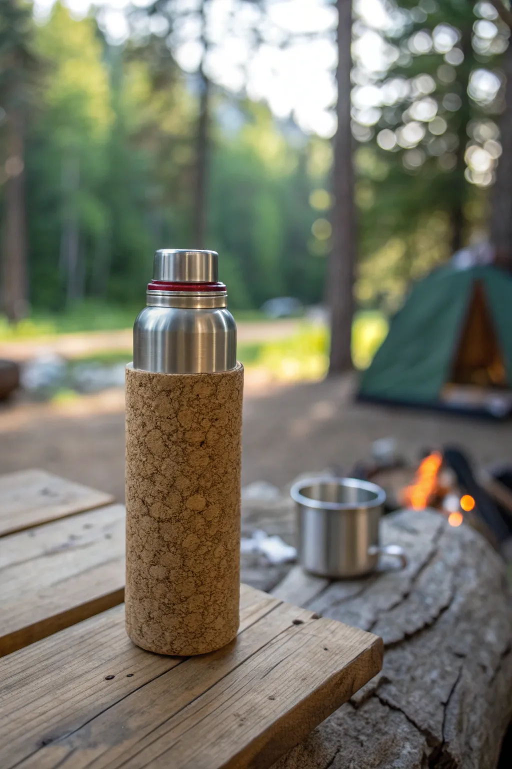 Elevate your camping style with a sustainable cork koozie—where eco-friendly meets craftsmanship.