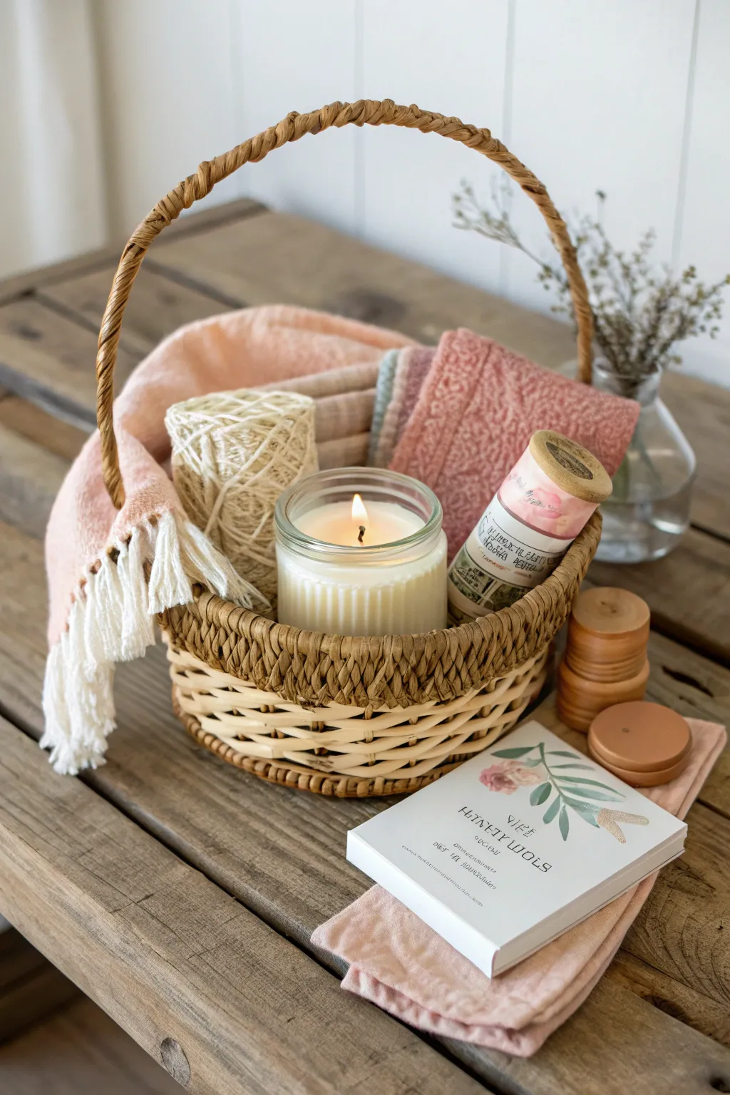 Ignite your creativity with this charming DIY candle basket – a perfect blend of simplicity and artistry.