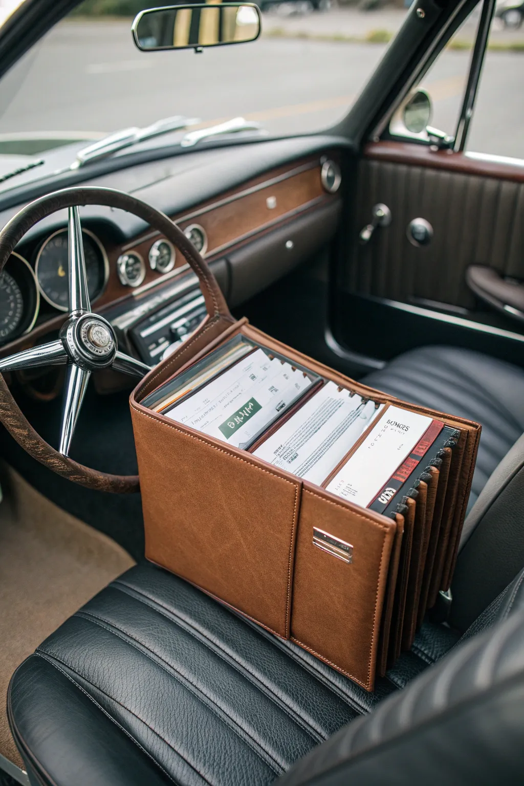 Elevate your car's organization game with a touch of craftsmanship.
