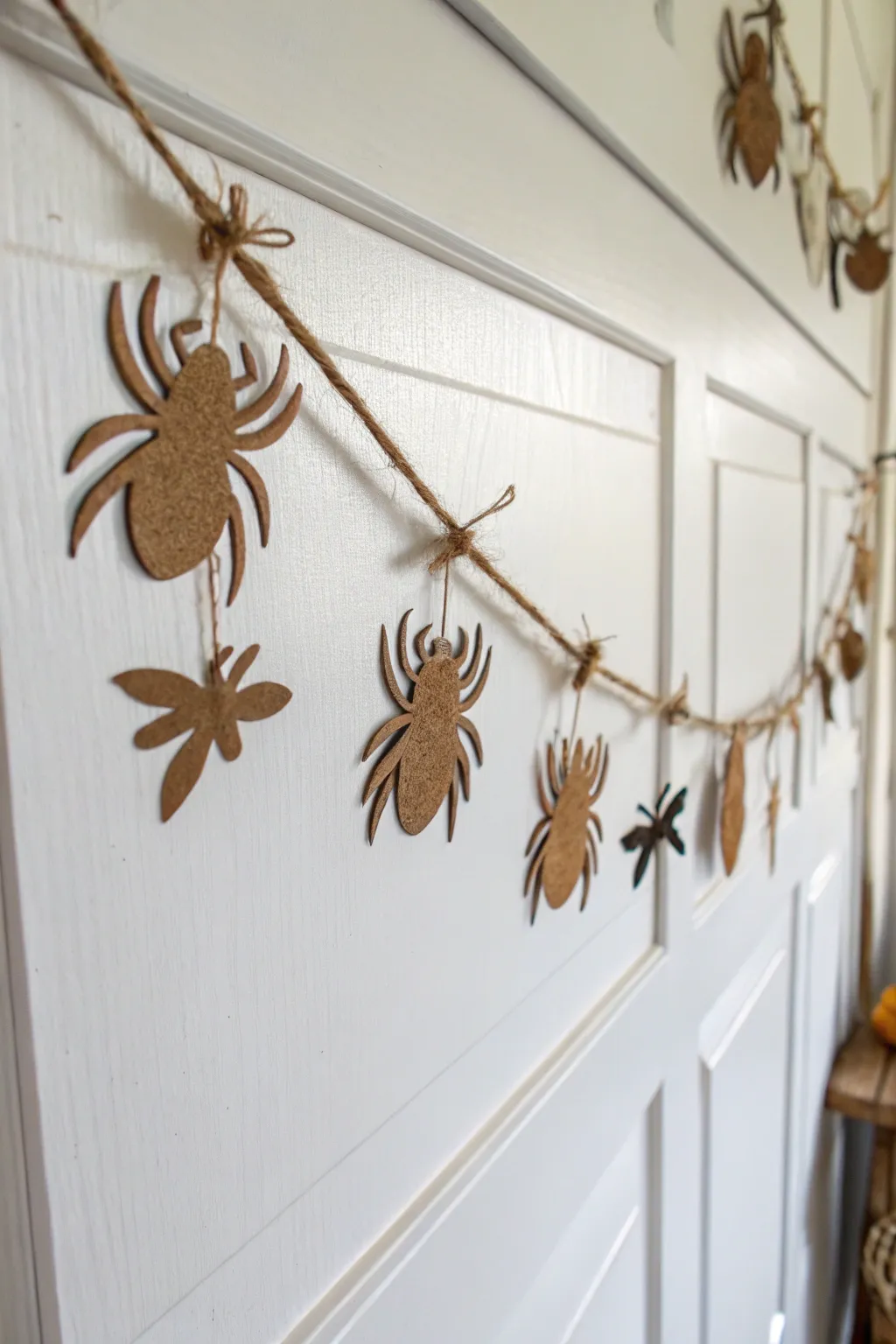 Add a touch of eerie elegance to your decor with this DIY Creepy Crawly Garland.