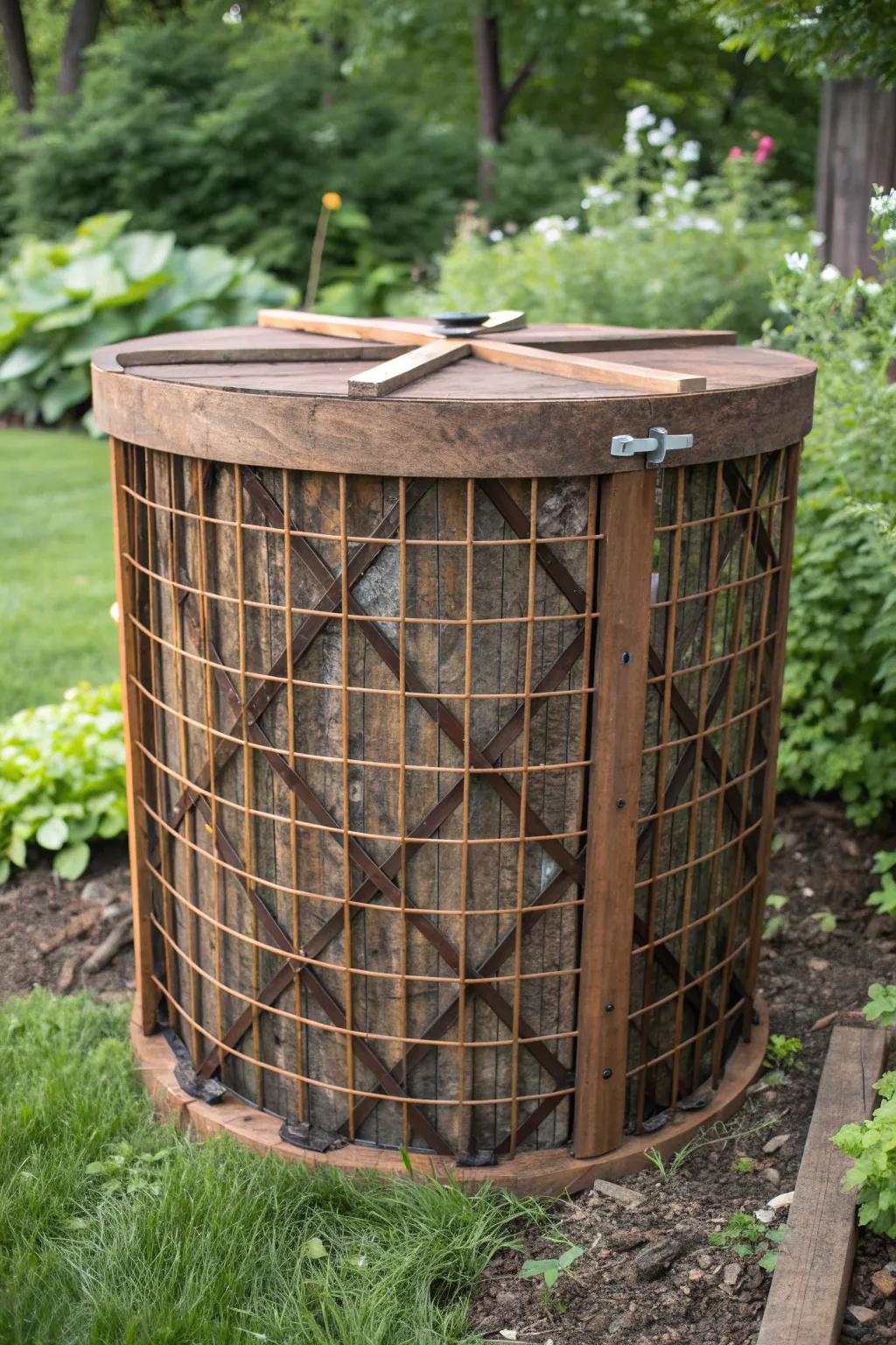 Transform your composting with a handcrafted cattle panel bin—where functionality meets rustic charm.