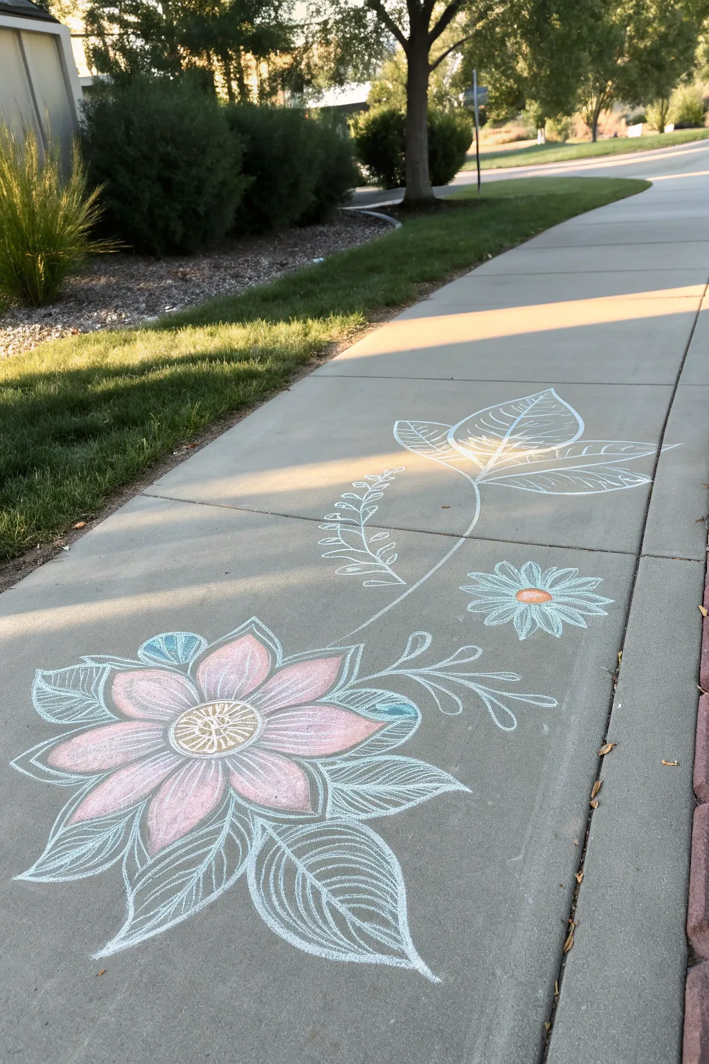 Embrace the beauty of nature with minimalist chalk art for kids—where simplicity meets creativity.