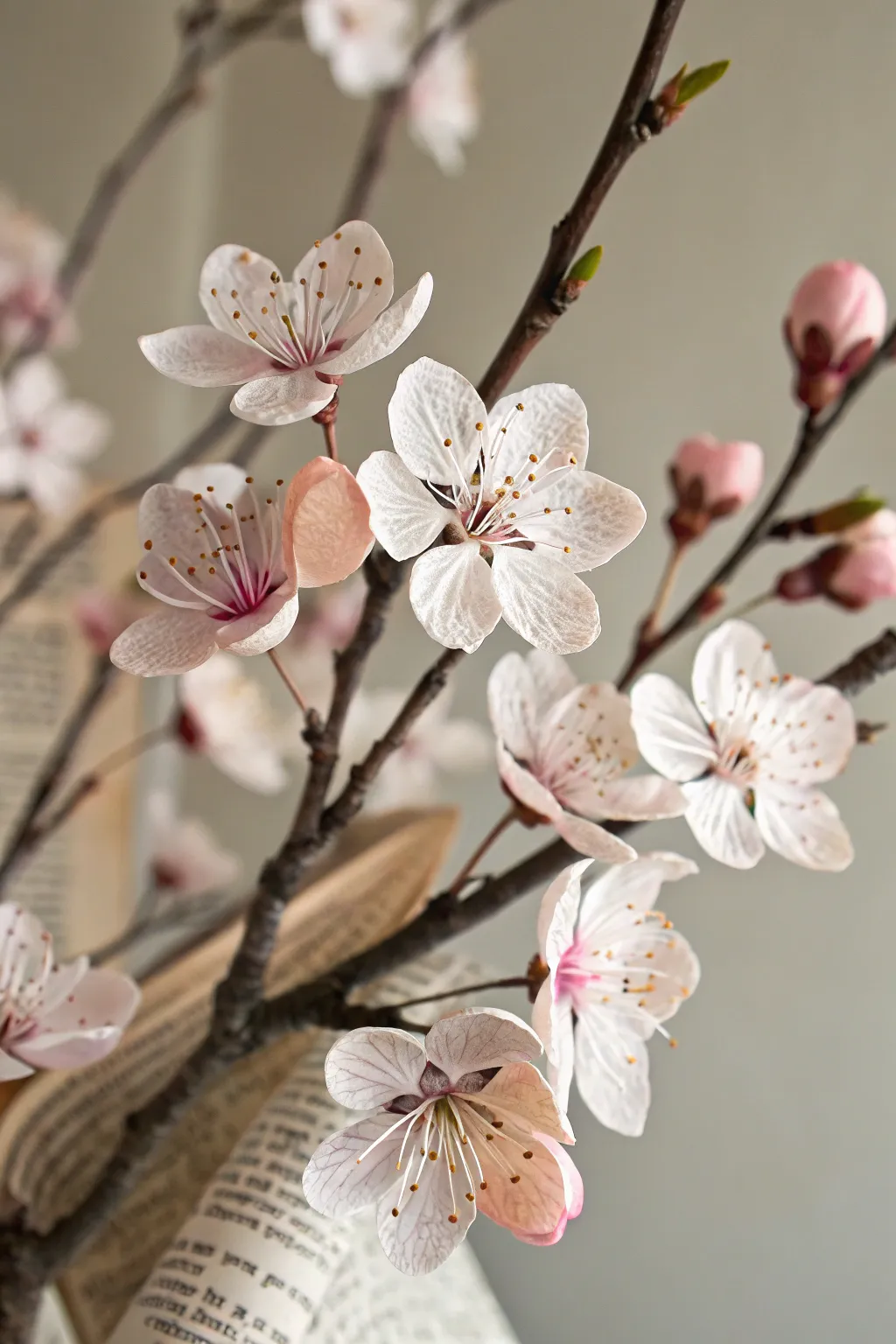 Transform eco-friendly materials into stunning cherry blossom crafts that blend minimalism with a touch of boho charm.