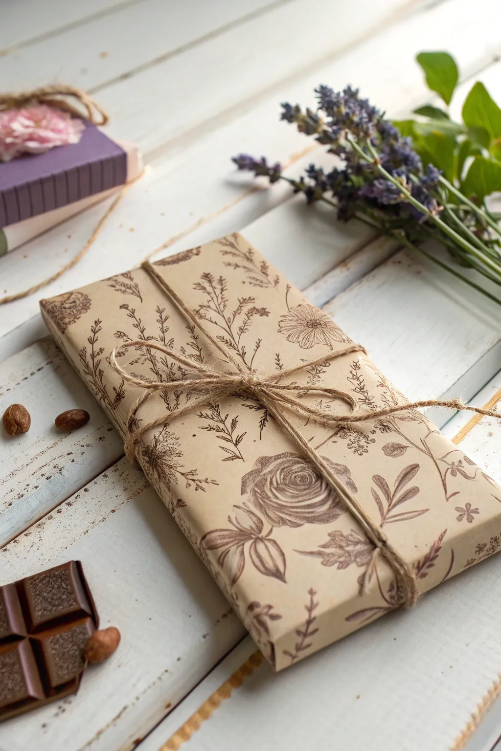 Wrap your chocolates in vintage charm for a nostalgic touch.