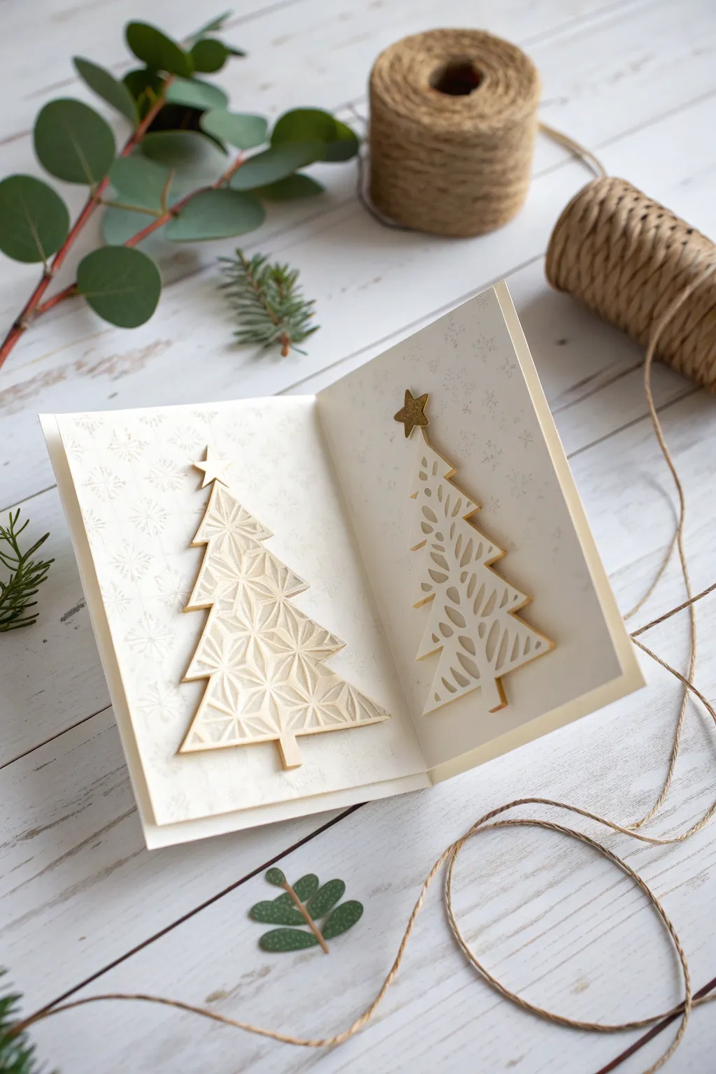 Delight in the art of simplicity with this DIY pop-up Christmas card, designed to bring a smile to your best friend's face.