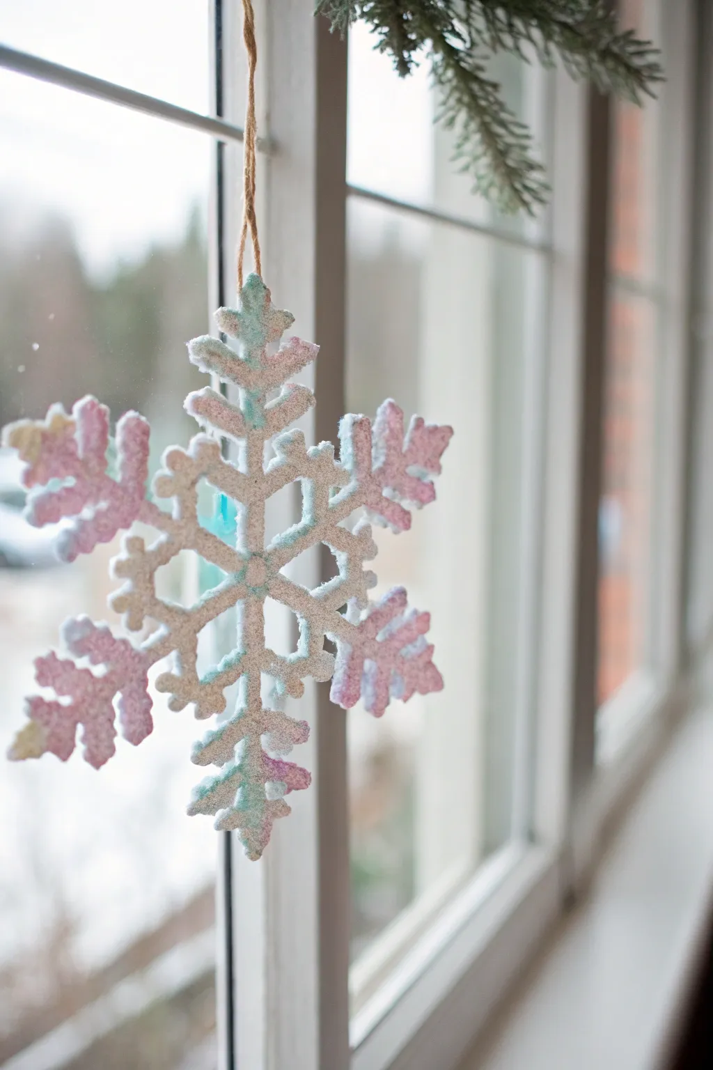 Transform egg cartons into enchanting snowflakes that dance in the winter light.