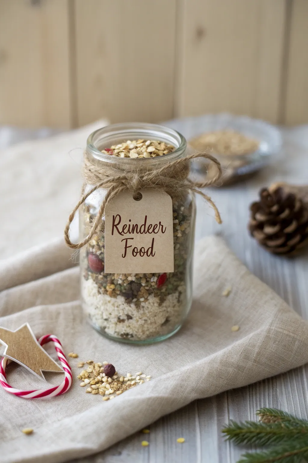 Add a sprinkle of magic with handmade reindeer food for Santa's helpers!