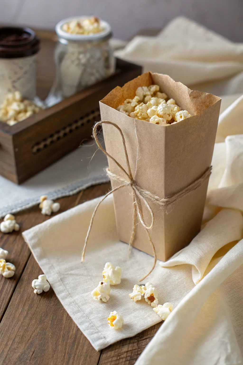 Elevate your holiday gifting with artisanal gourmet popcorn packs - a savory delight for cozy movie nights.