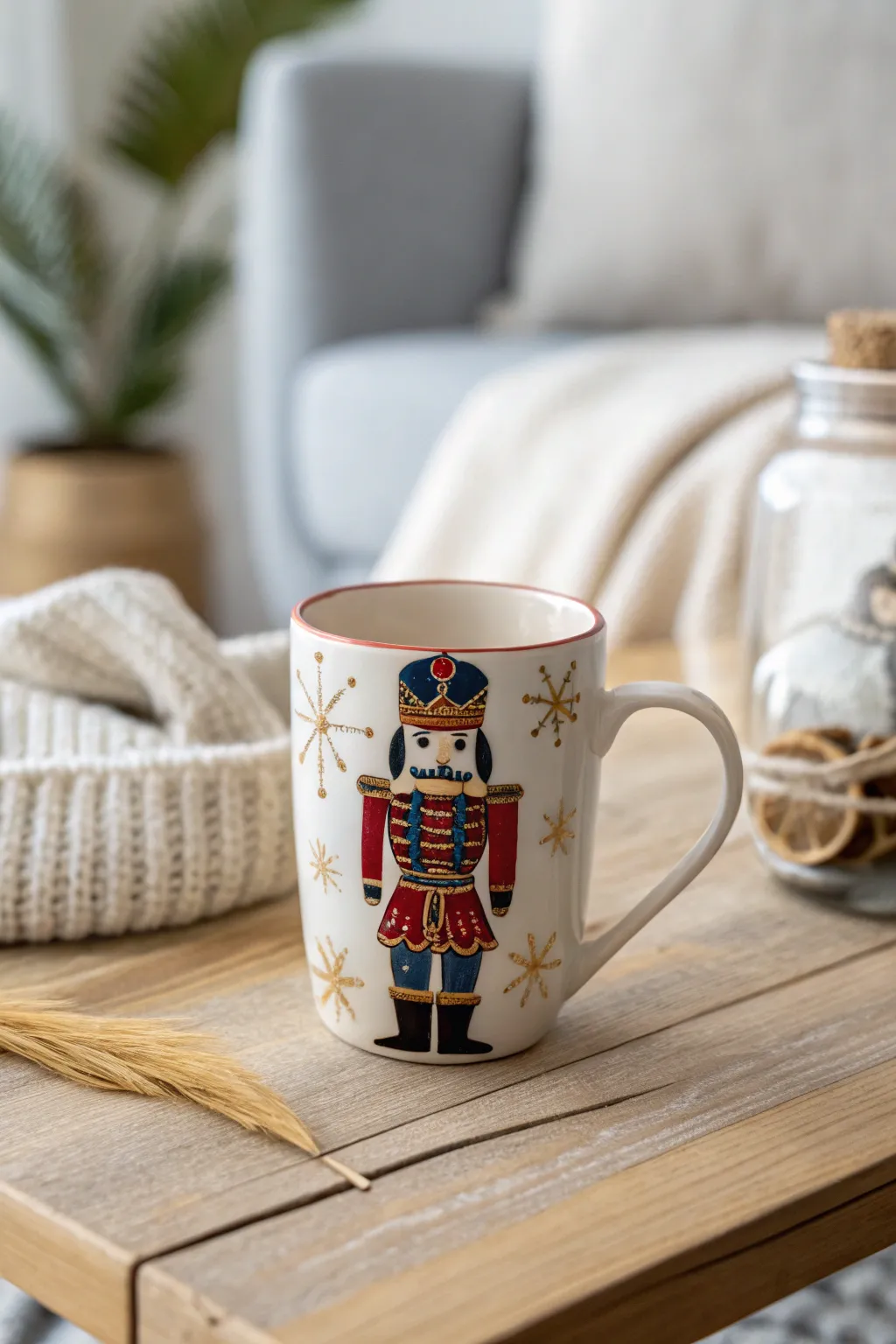 Bring holiday nostalgia to your mornings with a charming Nutcracker mug, perfect for warm, festive sips.