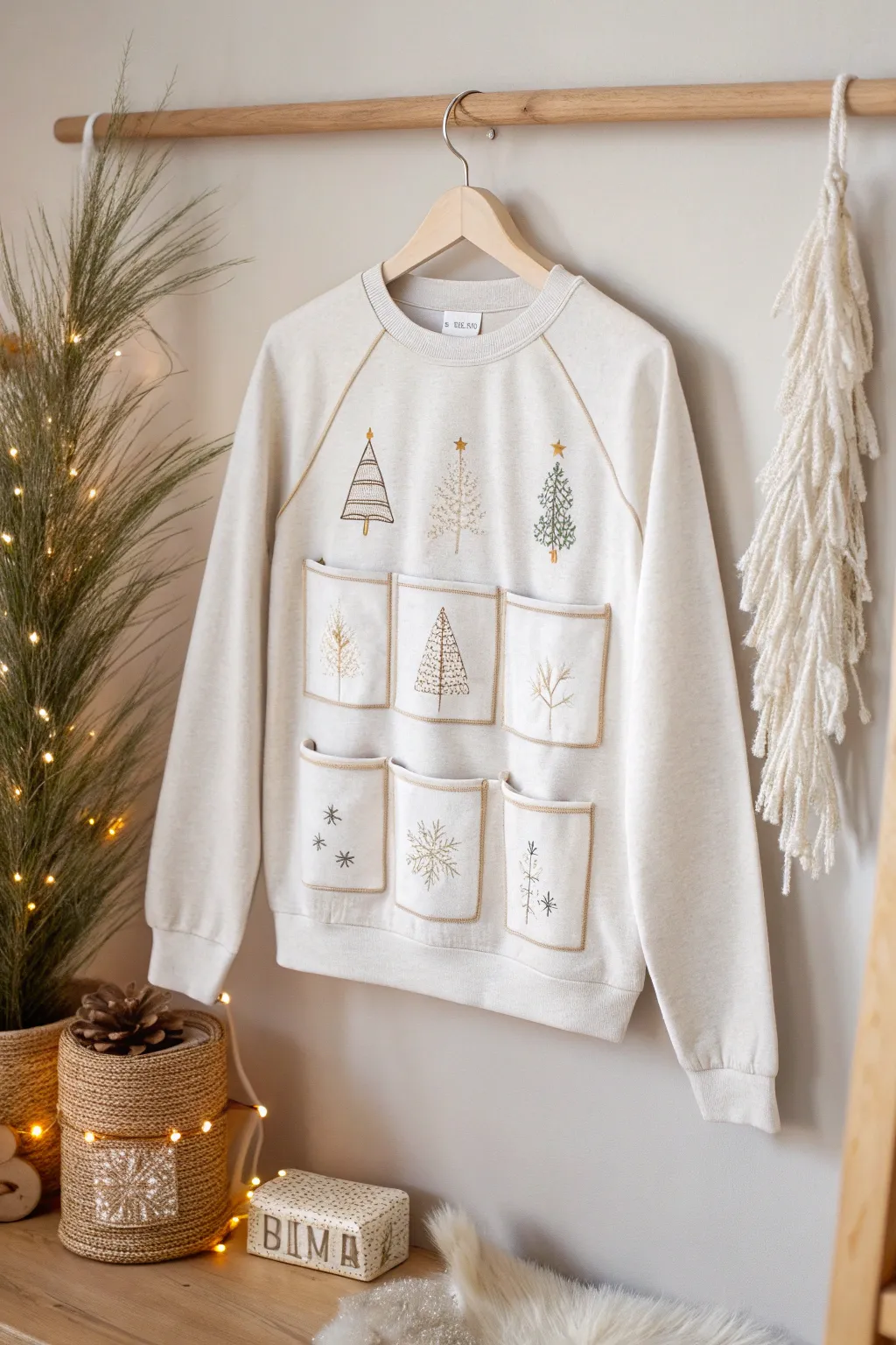 Countdown to Christmas in style with this charming Advent Calendar Sweatshirt, a perfect blend of festive fun and minimalist elegance.