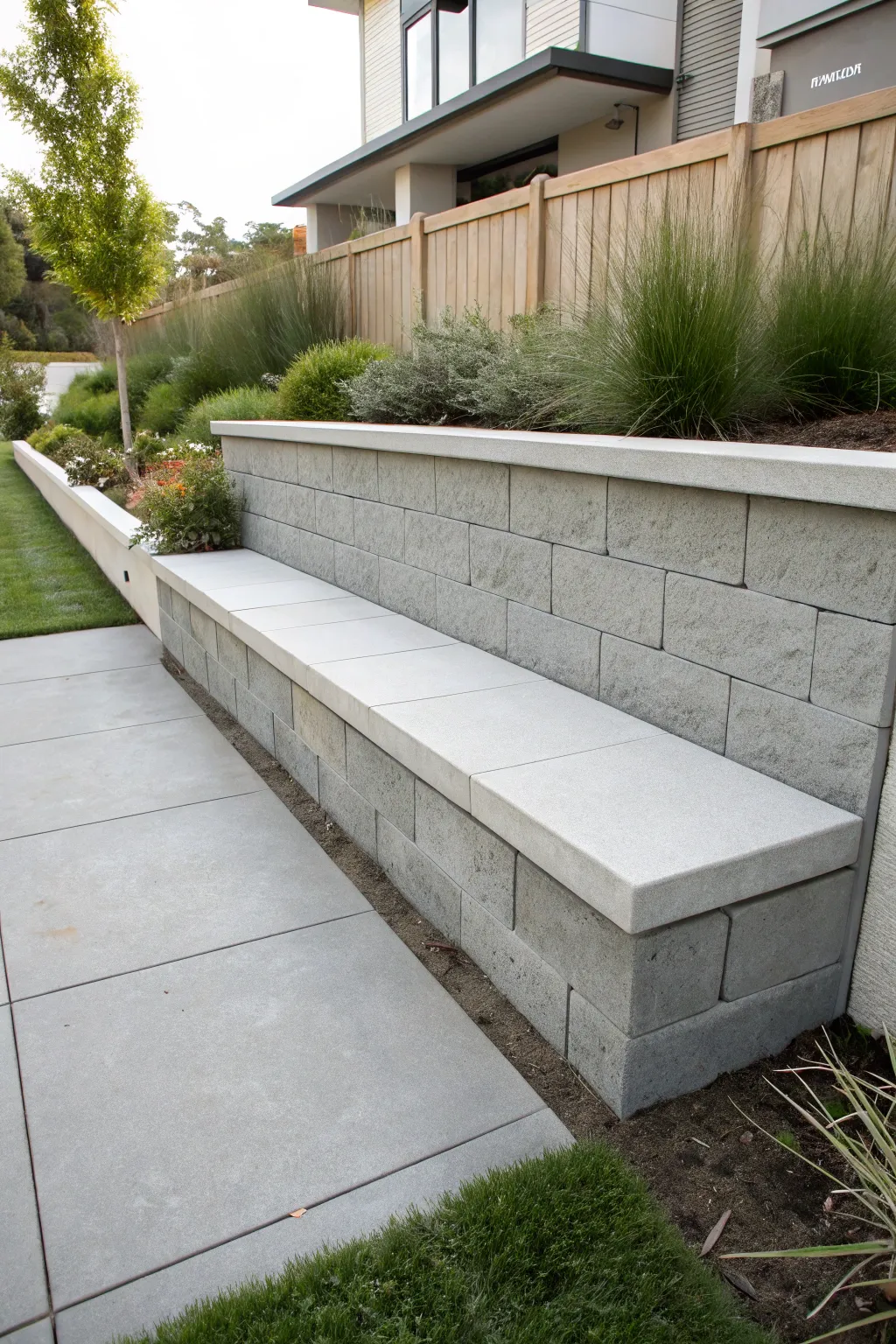 Transform your backyard wall into a stylish seating area that's both functional and aesthetically pleasing.
