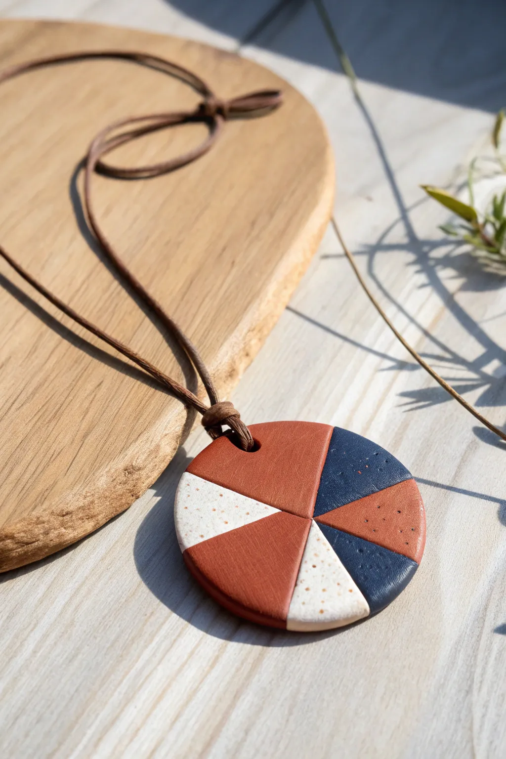 Embrace the art of bold elegance with this handcrafted clay statement necklace.