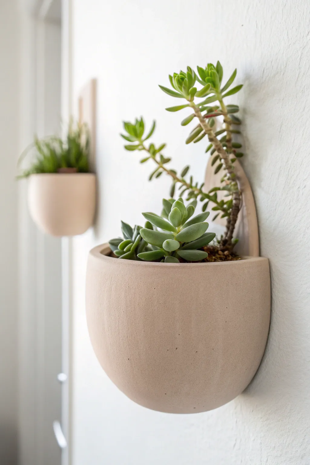 Elevate your space with artistic floating planters that bring nature and style together seamlessly.