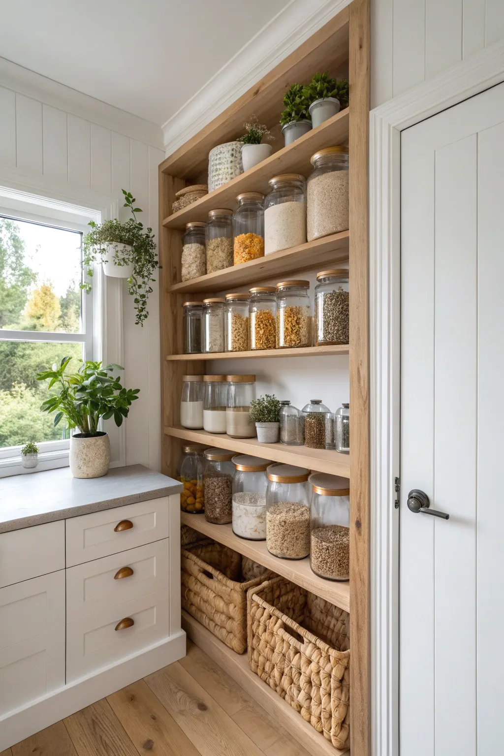 Transform your closet into a clutter-free pantry paradise with Scandinavian elegance and Boho charm.