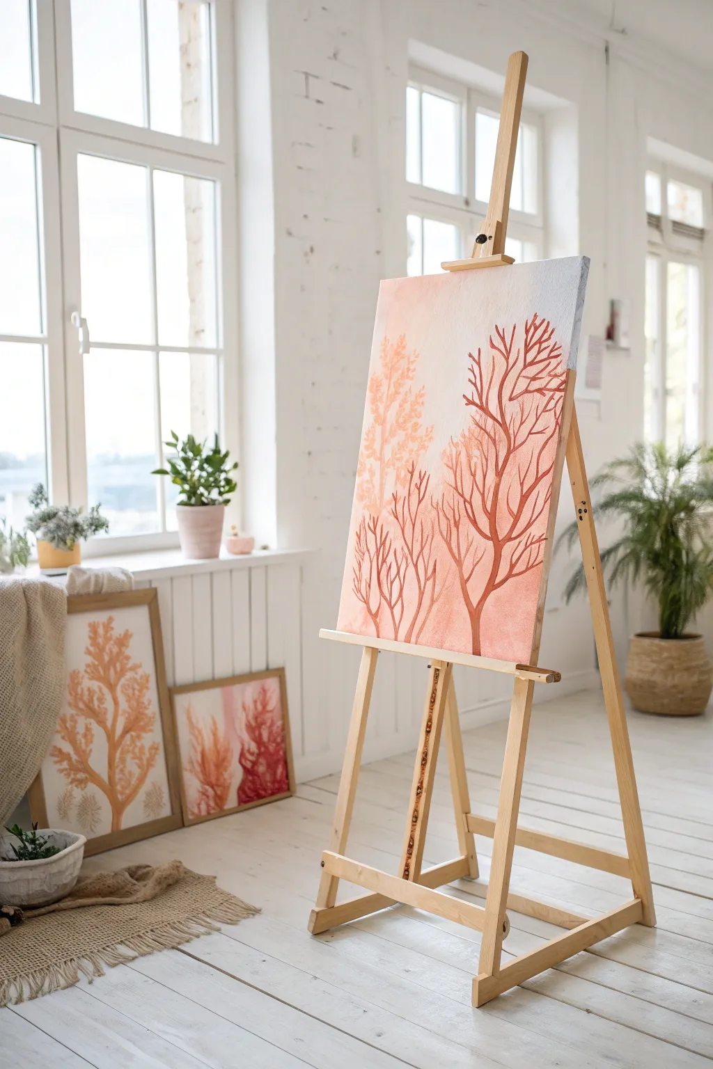 Dive into creativity with this Abstract Coral masterpiece—where simplicity meets the mesmerizing allure of the ocean.