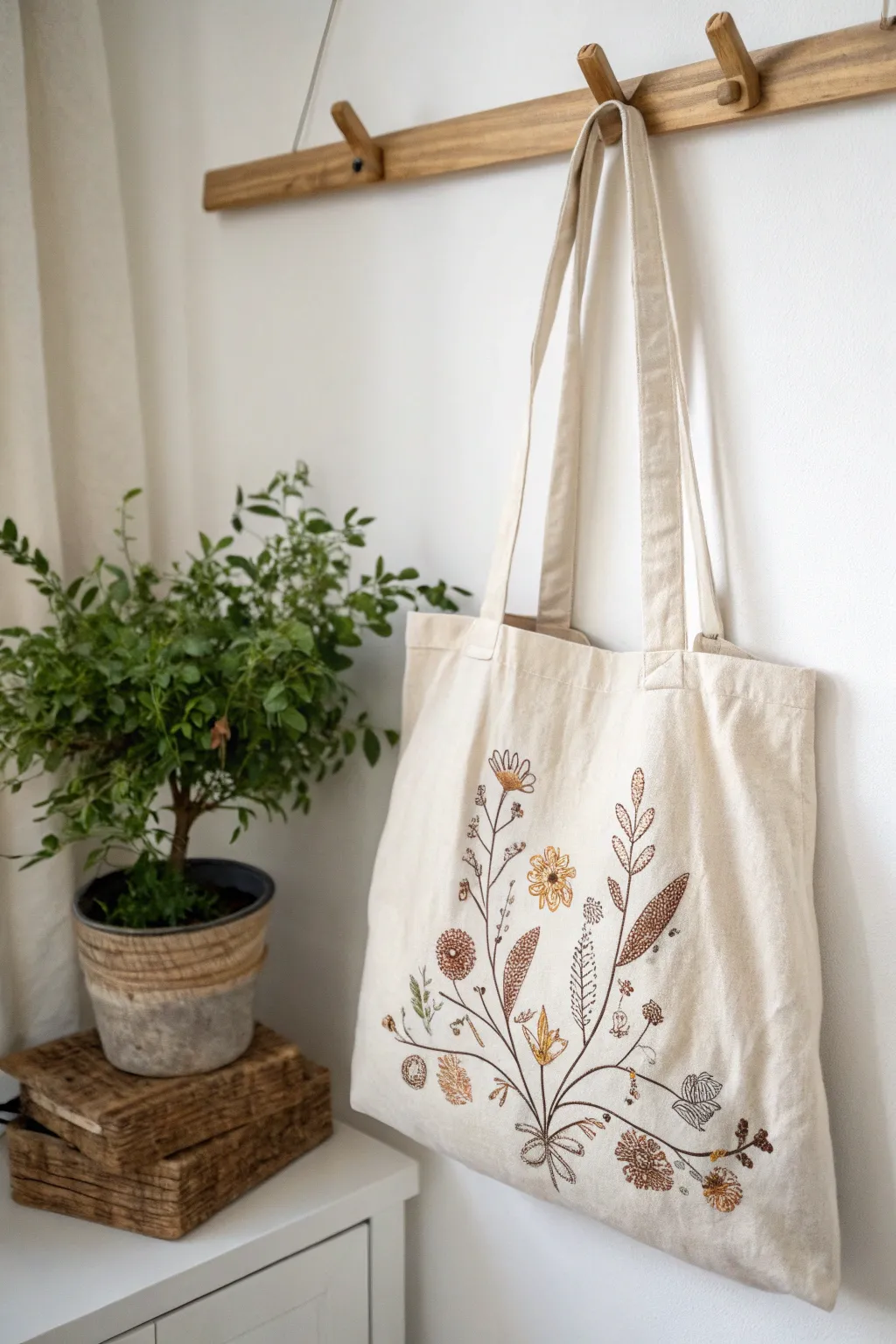Elevate your everyday style with a handcrafted tote bag that blends minimalist elegance and boho charm.