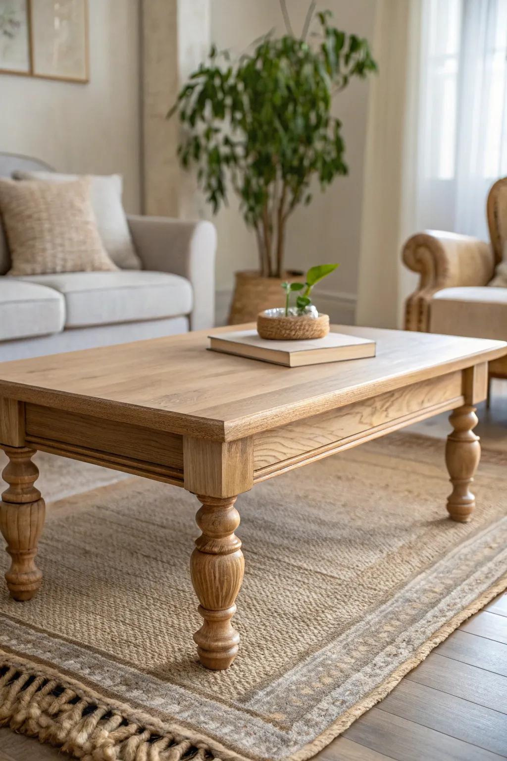 Embrace the charm of DIY with spindle table legs, blending minimalist elegance and boho warmth.