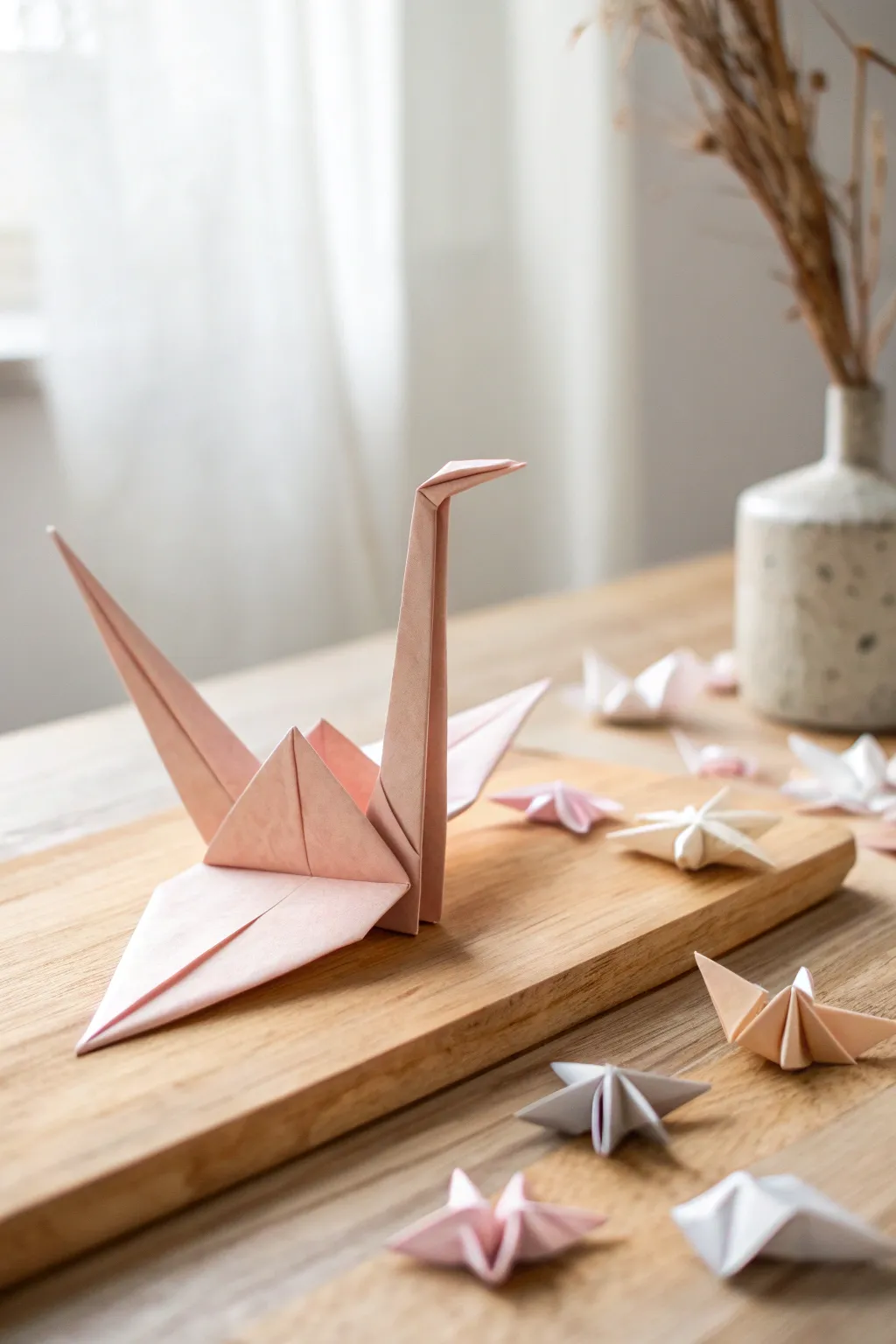 Unfold the joy of creativity with delicate origami—where every fold is a step towards a masterpiece.