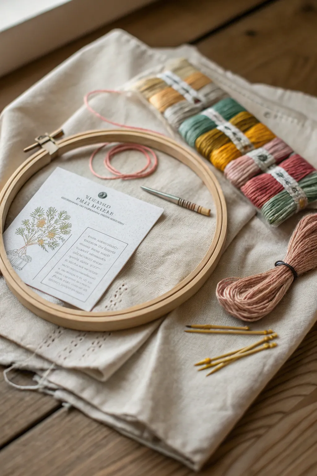 Unleash creativity with this beautifully curated embroidery starter kit – perfect for crafting calm and artistic expressions.