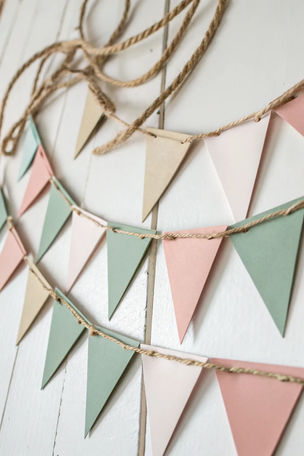 Elevate your gatherings with handcrafted crate paper bunting, a perfect blend of simplicity and style.