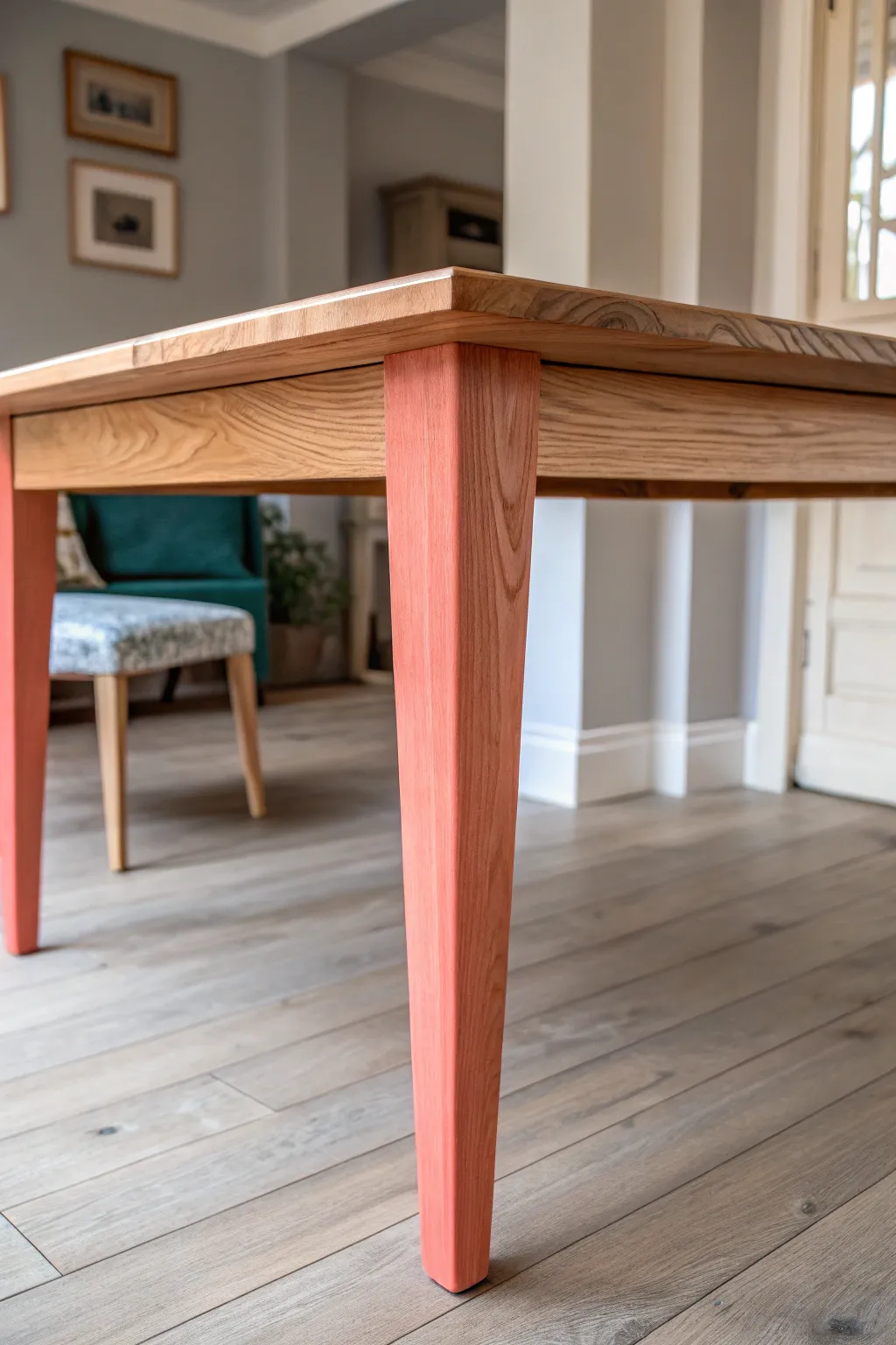 Discover the art of surprise with peekaboo accents—where vibrant colors play hide and seek under minimalist elegance.