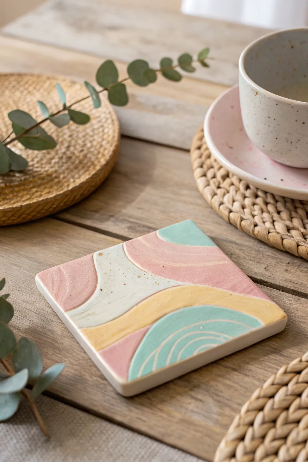 Elevate your Mother's Day with handcrafted elegance: DIY coasters that add a personal touch.