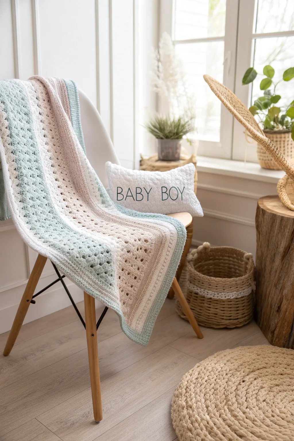 A personalized touch for your little one's cozy keepsake.