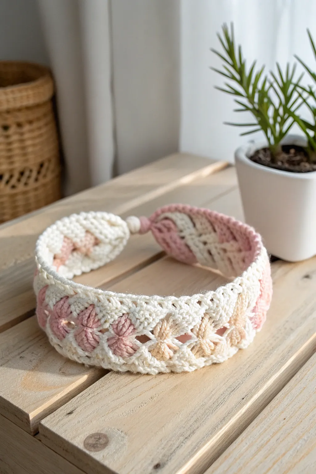 Embrace elegance and warmth with this handmade crochet headband—perfect for gifting this Mother's Day.