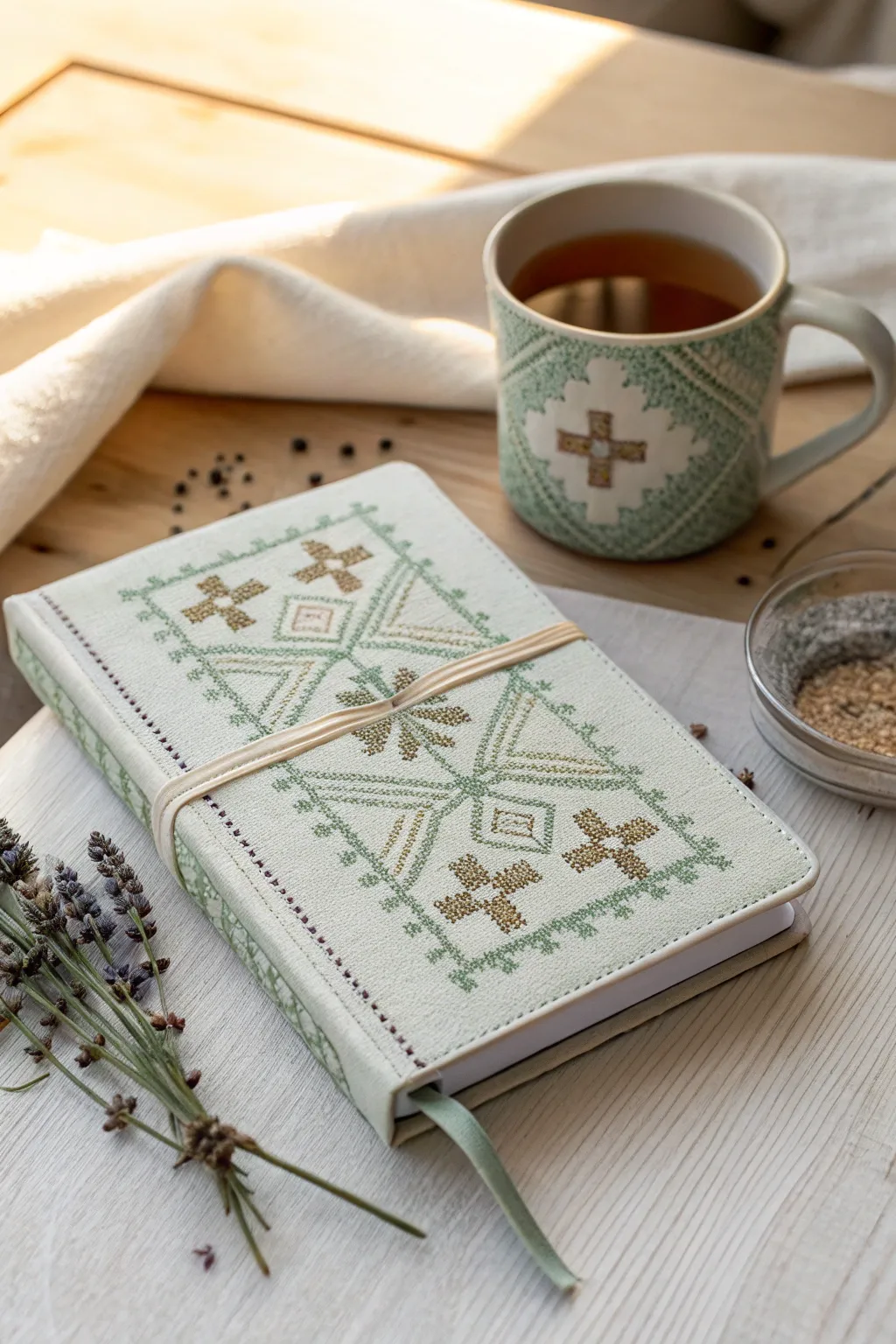 Elevate your crafting journey with a bespoke cross stitch journal, where simplicity meets elegance.