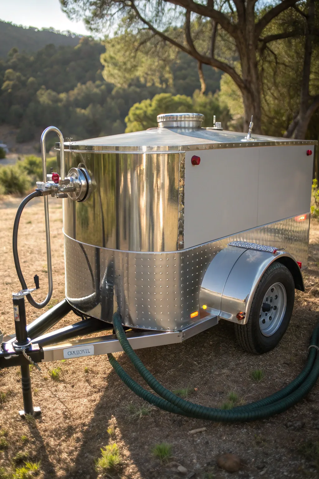 Stay refreshed on the go with a custom-built water tank, blending functionality with craftsmanship.