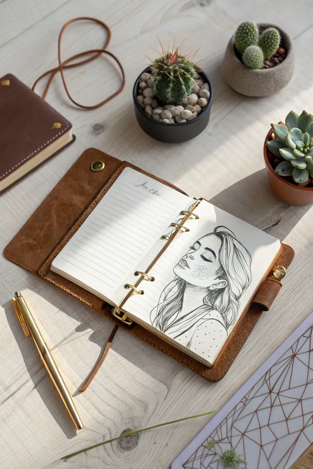 Capture your essence with a simple sketch—your self-portrait journey awaits.