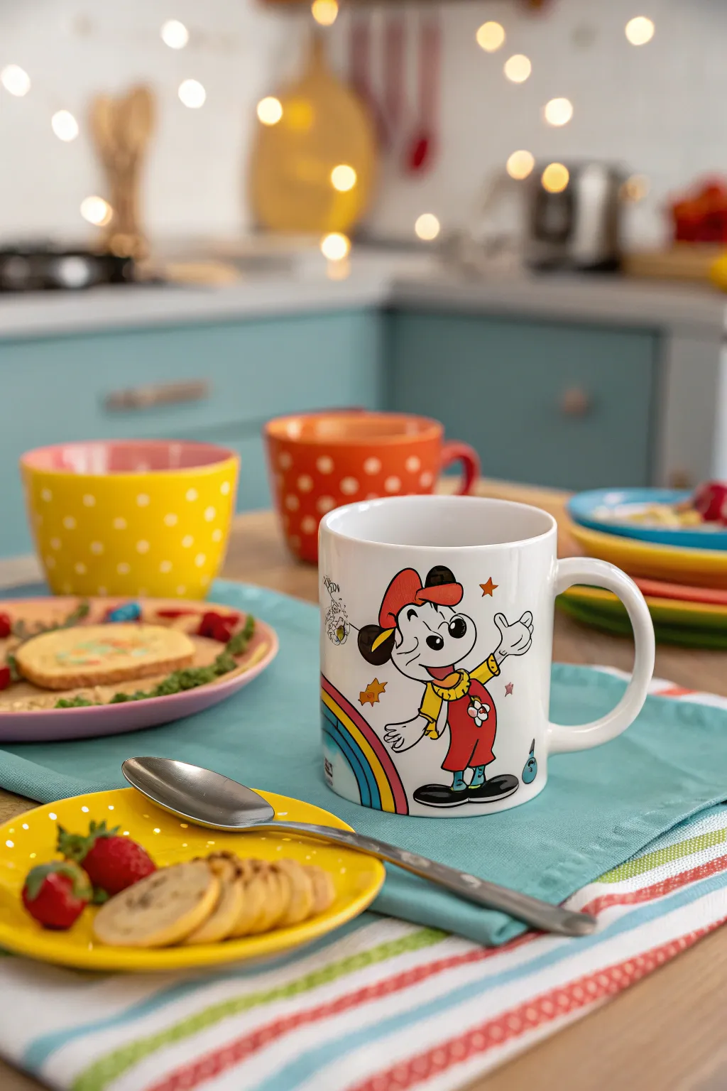 Cartoon mugs are a fun and nostalgic choice for any age.