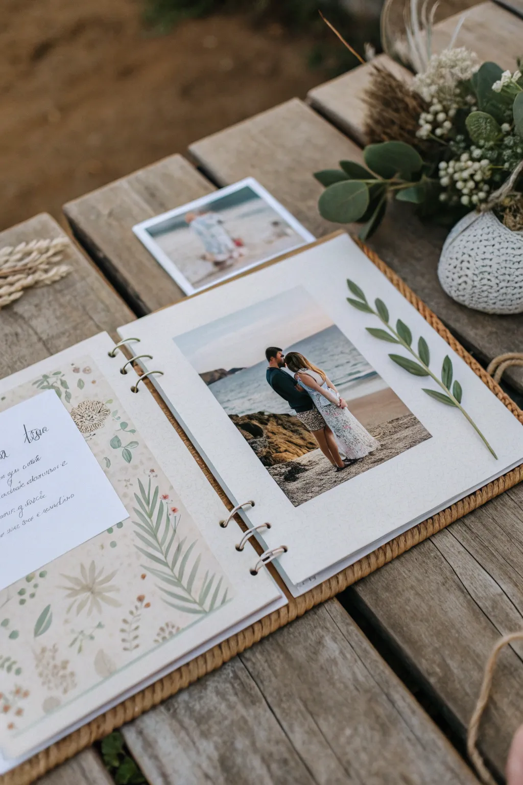 Capture cherished memories with minimalist elegance in themed scrapbook pages.