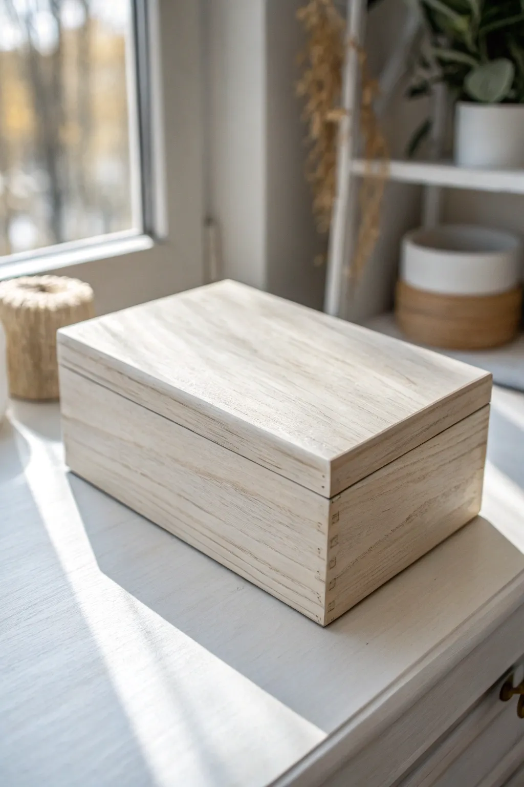 Embrace modern minimalism with this sleek monochrome box—perfect for any stylish home.