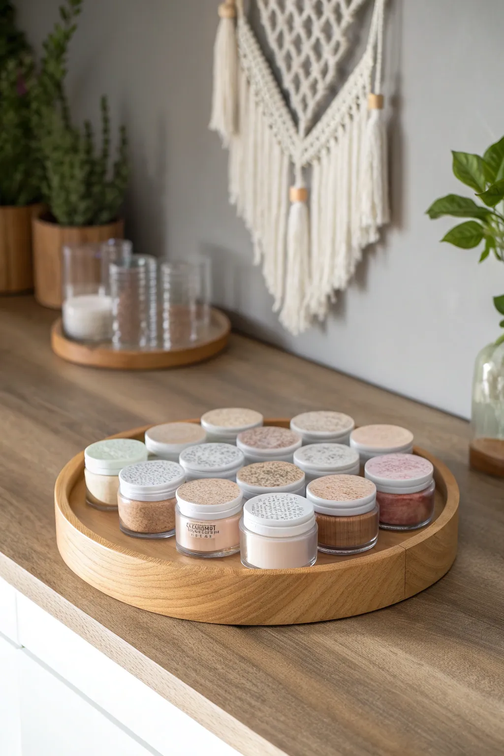 Effortless elegance: Spin your way to the perfect shade with this minimalist Lazy Susan.
