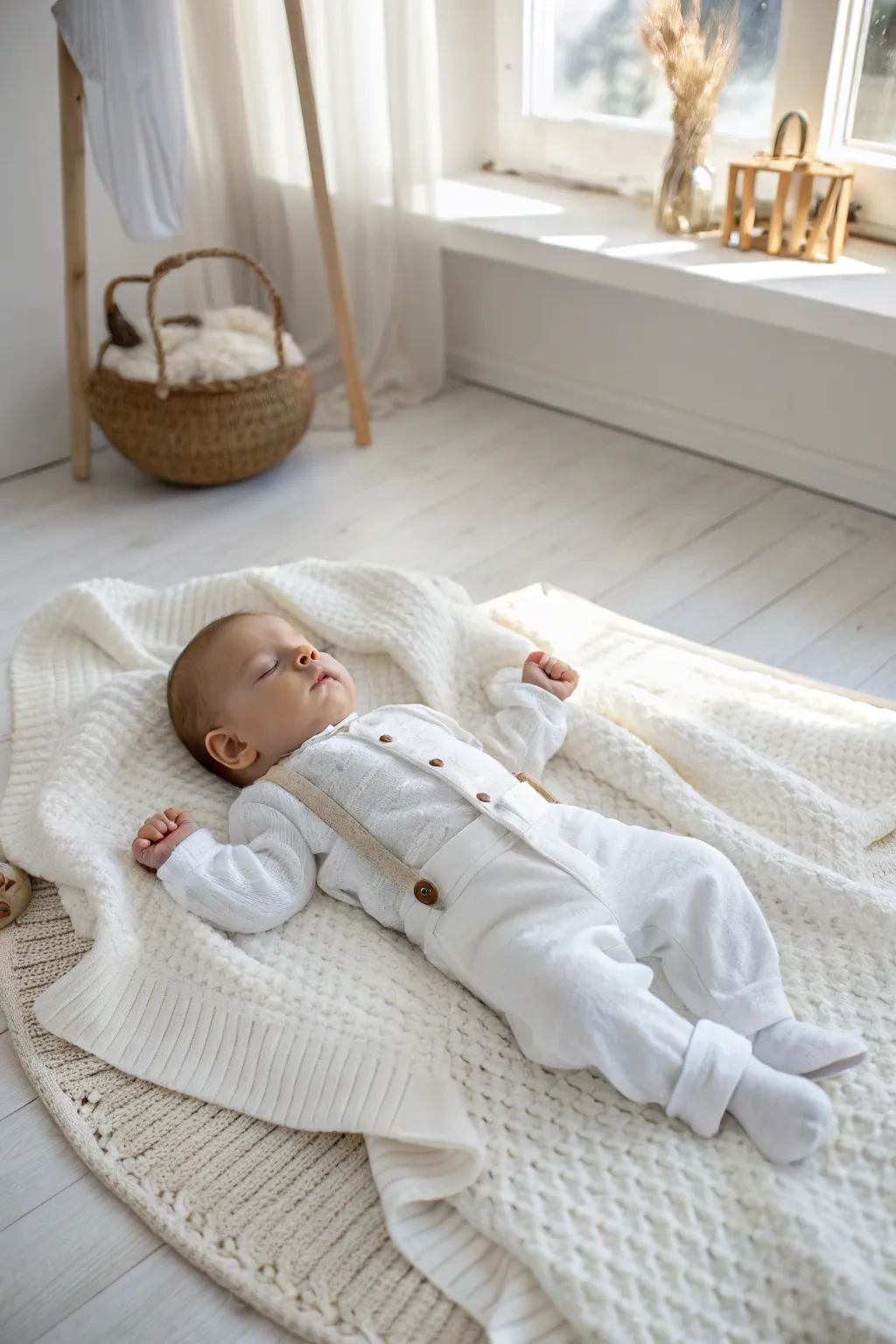 Capture the essence of simplicity with a monochrome magic baby photoshoot.