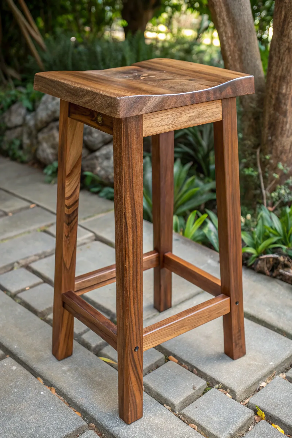 Crafted for the outdoors: A barstool that defies the elements with style.
