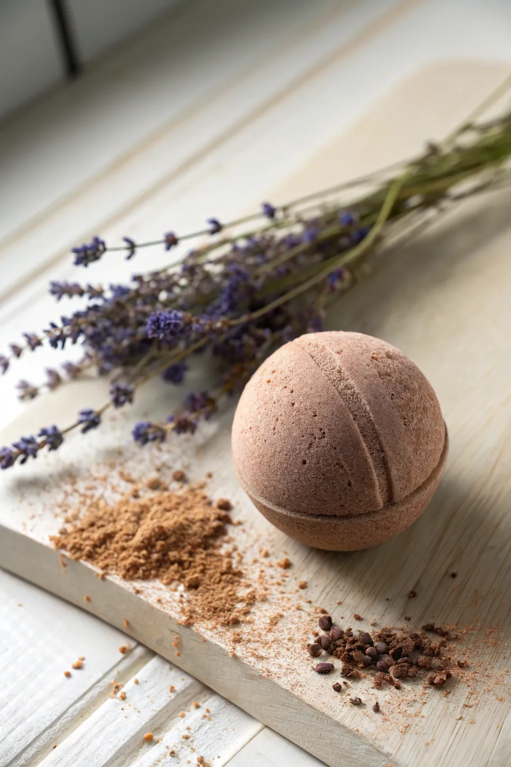 Indulge in a guilt-free chocolate escape with this handcrafted bath bomb delight!