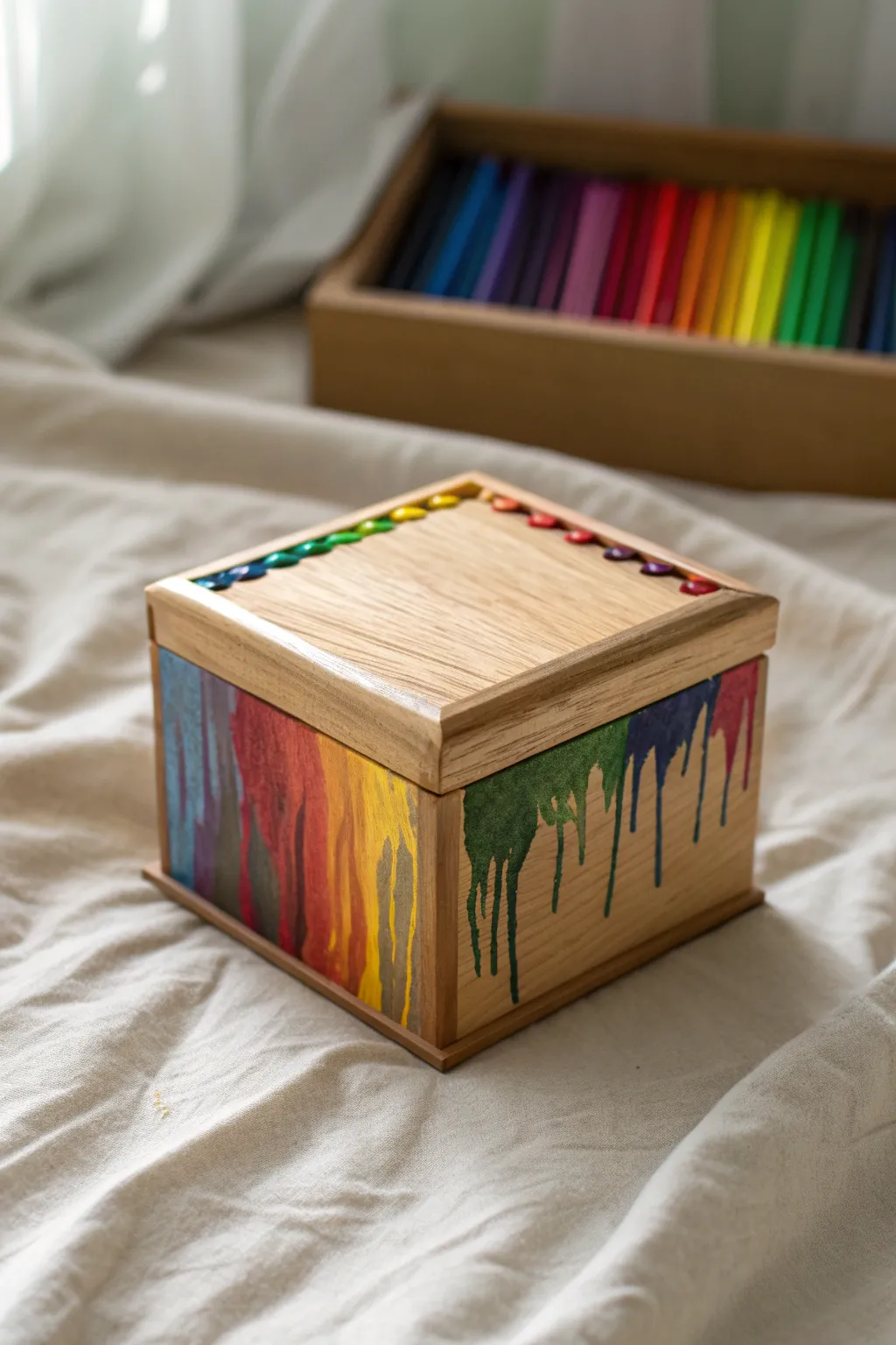 Unleash your creativity with a colorful crayon box transformation—where art meets simplicity!
