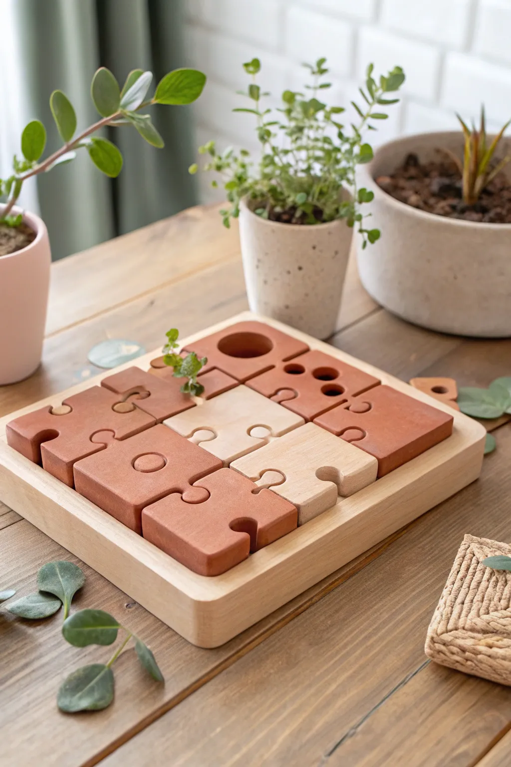 Discover creativity in simplicity with this interactive clay puzzle propagation station.