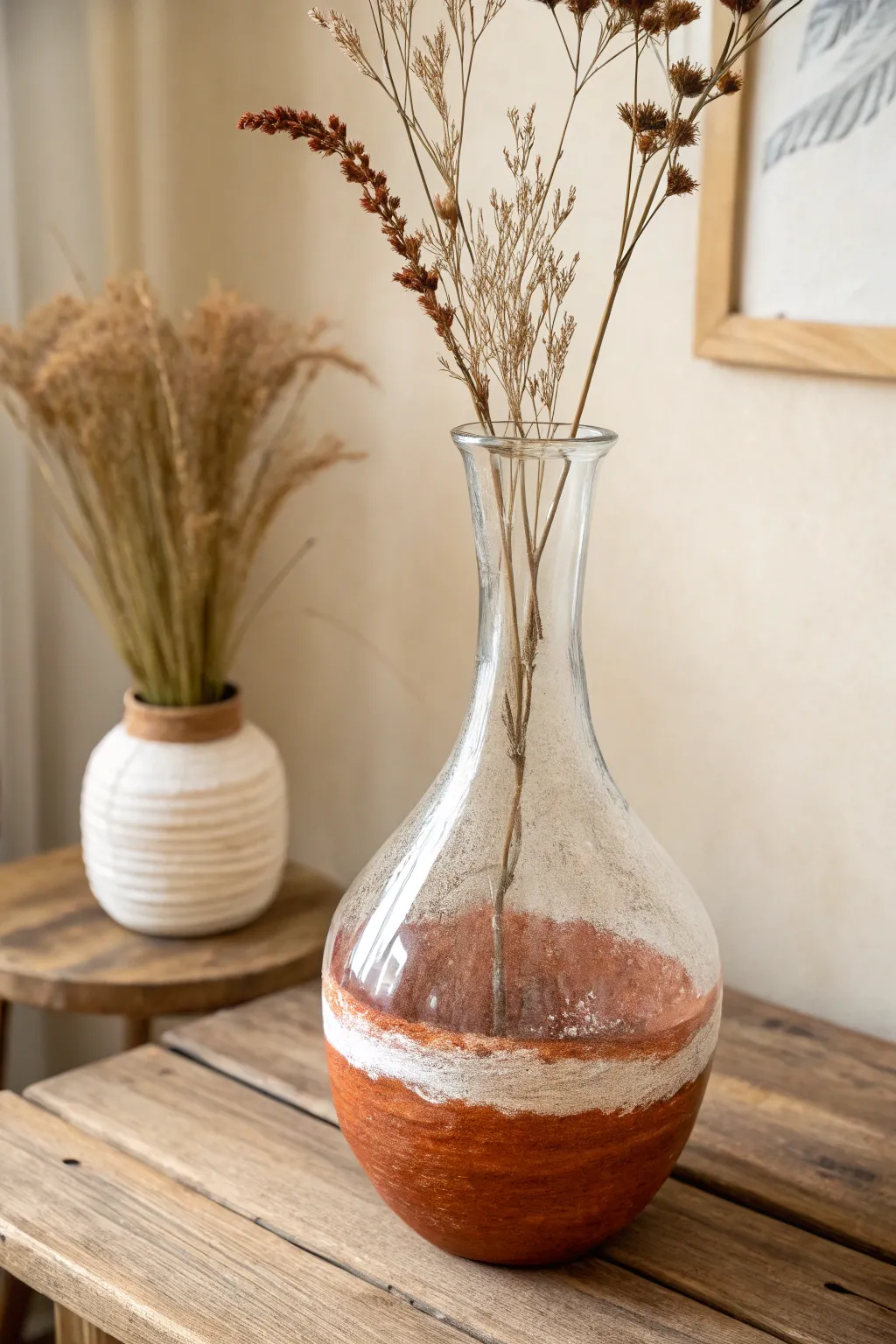 Transform your space with the earthy elegance of a faux terracotta vase. A simple DIY project that exudes warmth and natural beauty!