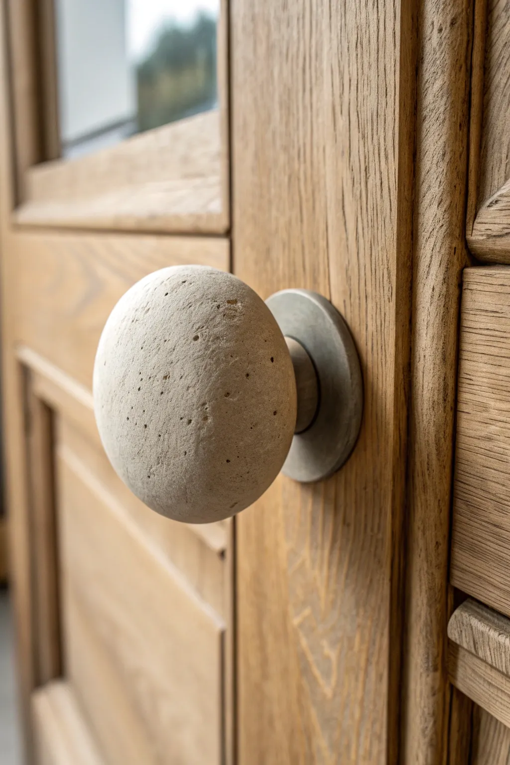 Elevate your space with the sleek elegance of a handcrafted cement knob.