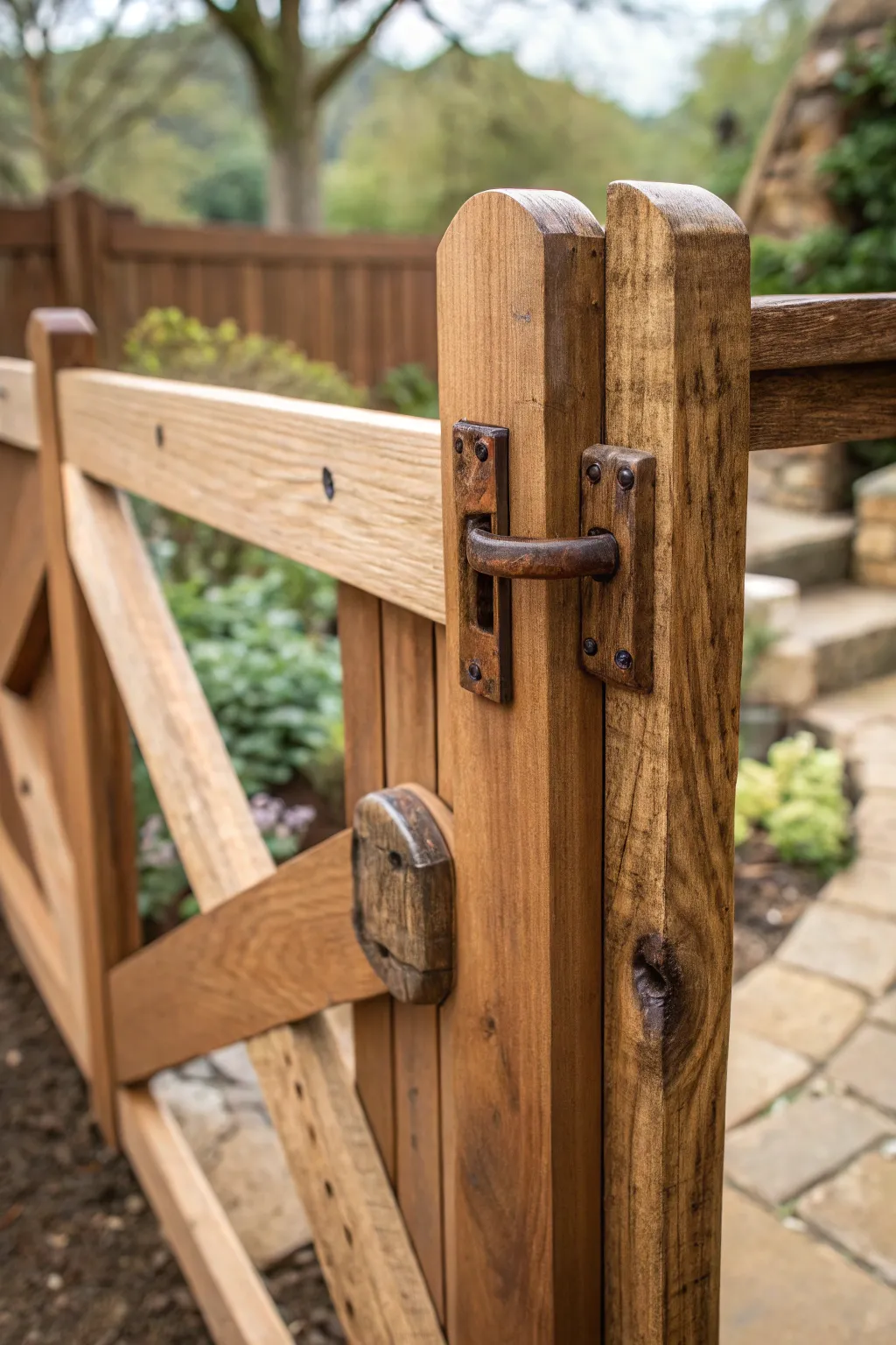 Unlock the beauty of simplicity with a handcrafted wooden toggle latch.