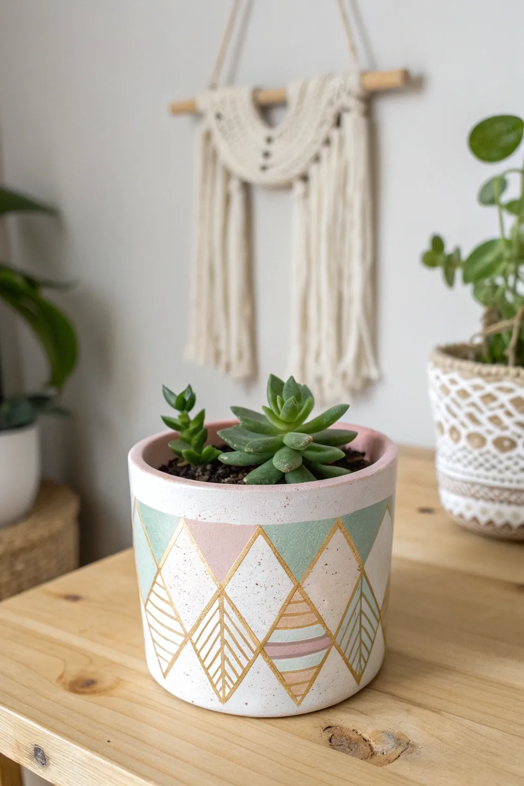 Elevate your gift-giving with a touch of artistry — handcrafted painted planters for a personal and stylish touch.
