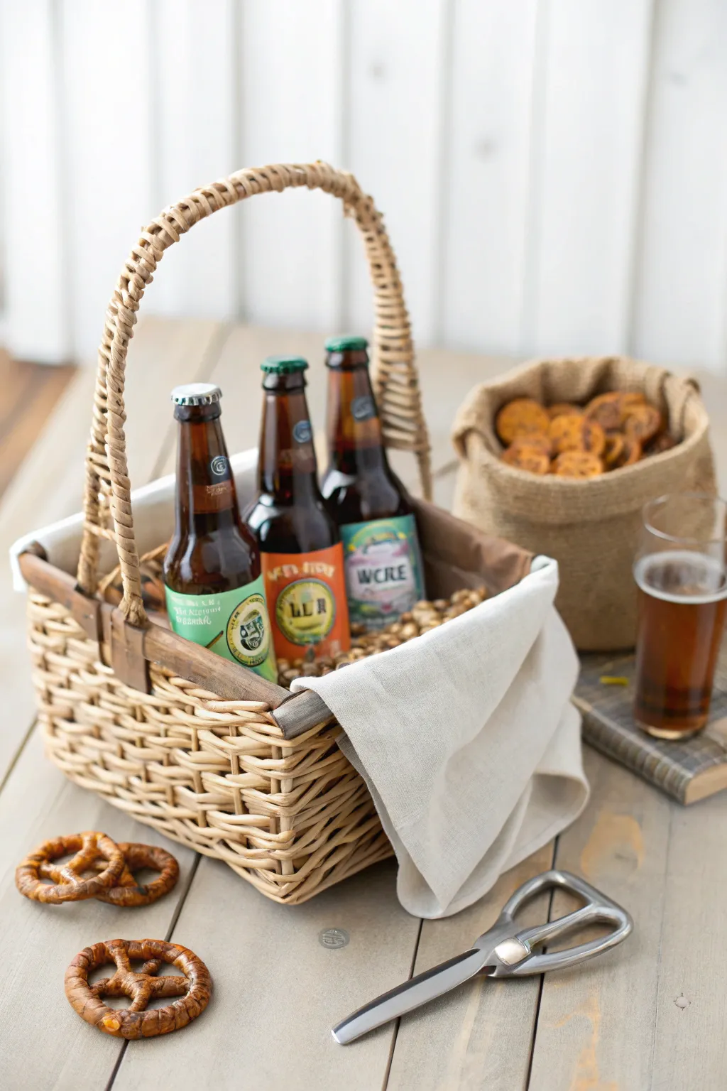 Craft a delightful housewarming gift with local brews and artisan touches.