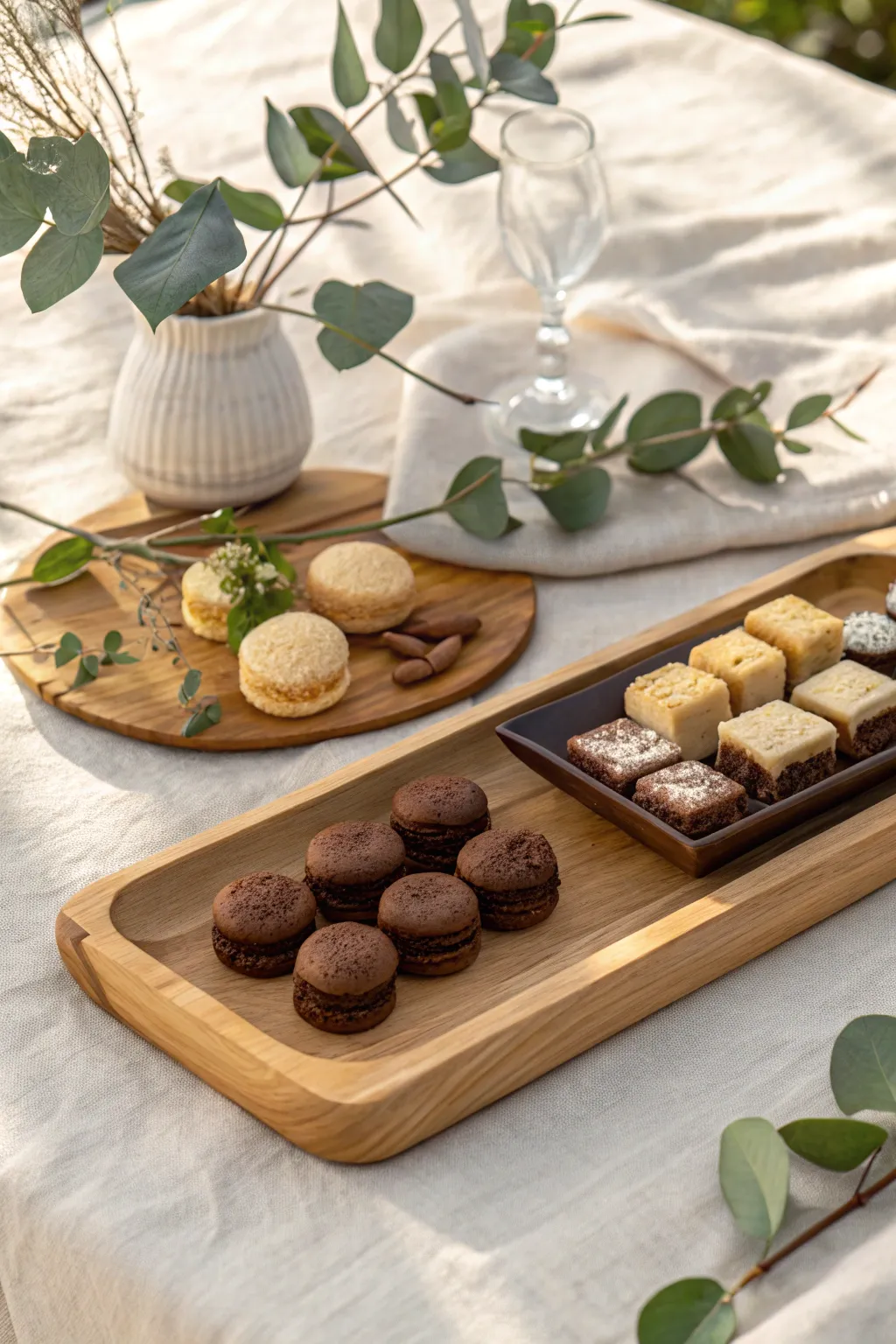 Sweet Simplicity: Indulge in a beautifully crafted dessert bar for your indoor picnic.